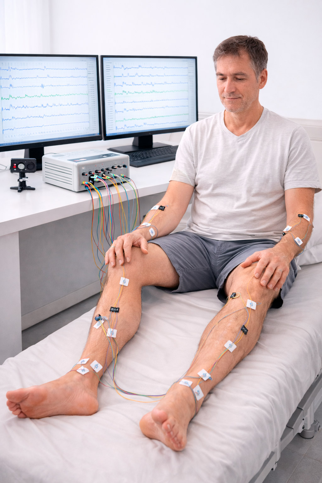 Electromiografía de cuatro extremidades